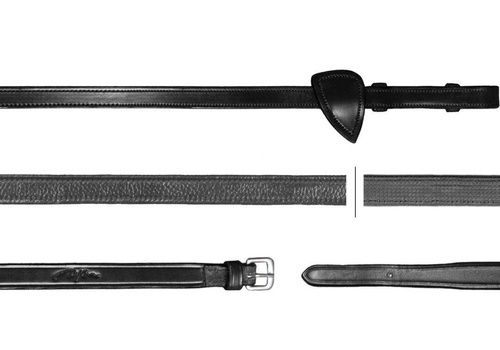 DYON New English leather and rubber reins