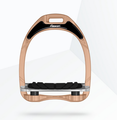 Aluminium Stirrup Flex-on ROSE GOLD